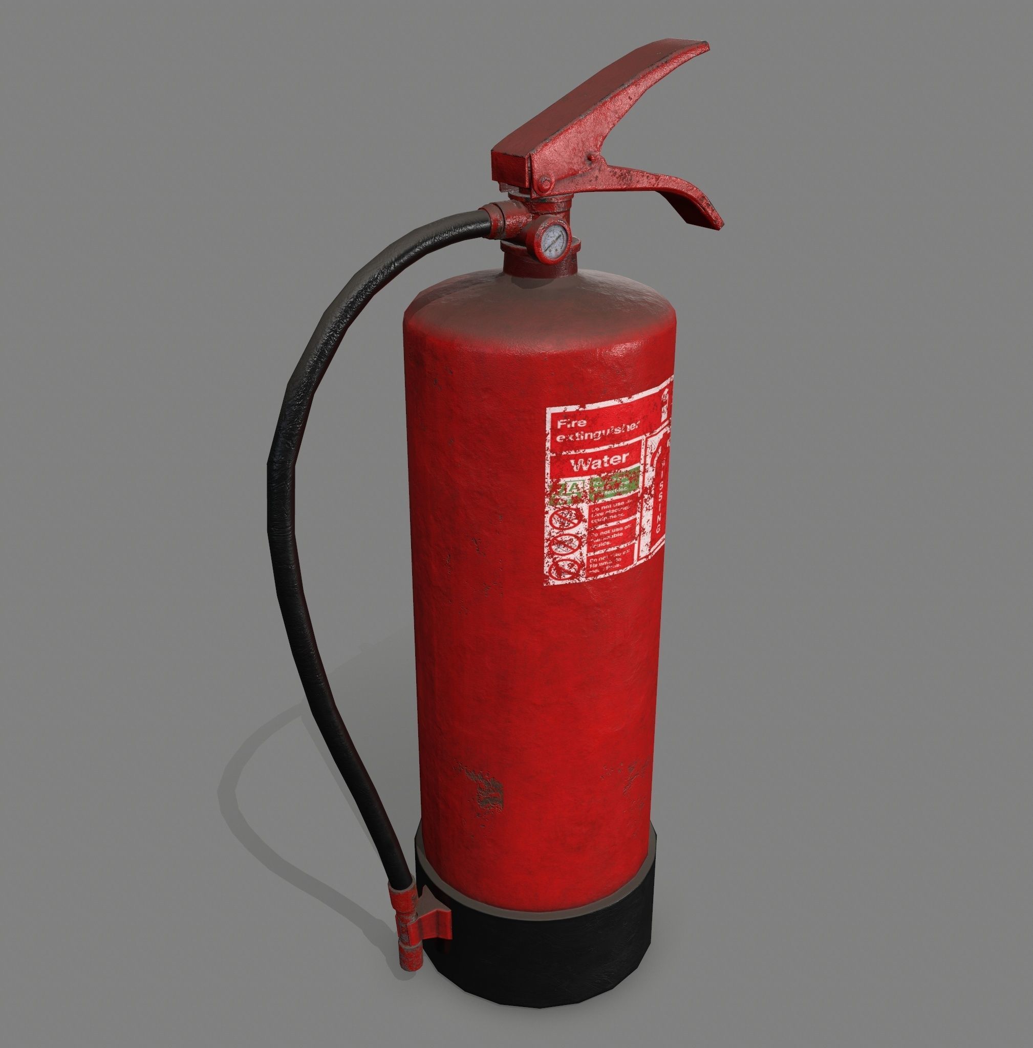 fire extinguisher Low-poly 3D model_3