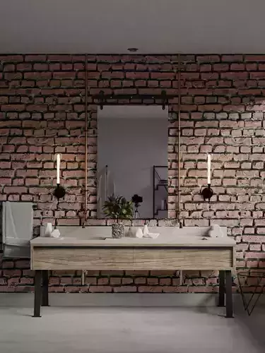 Brickwall bathroom
