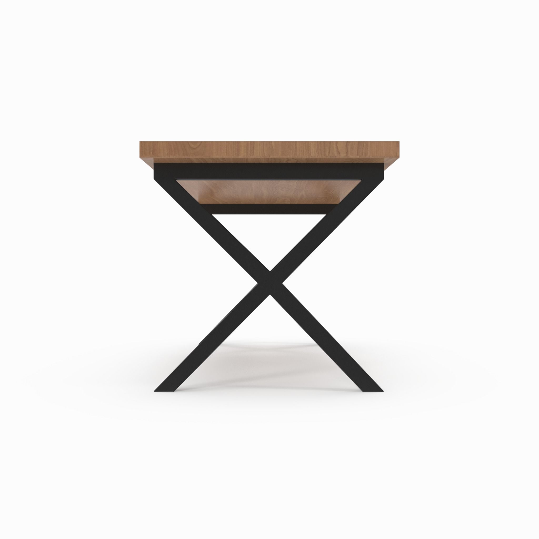 Wooden table 3D model_2