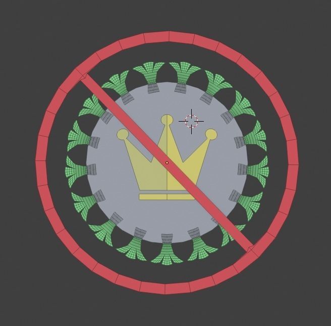 COVID-19 in 2D 3D print model_1