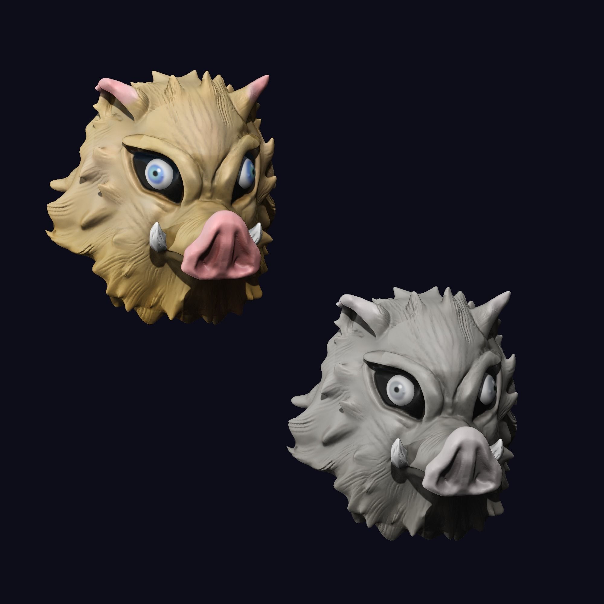 inosuke head 3D print model_2