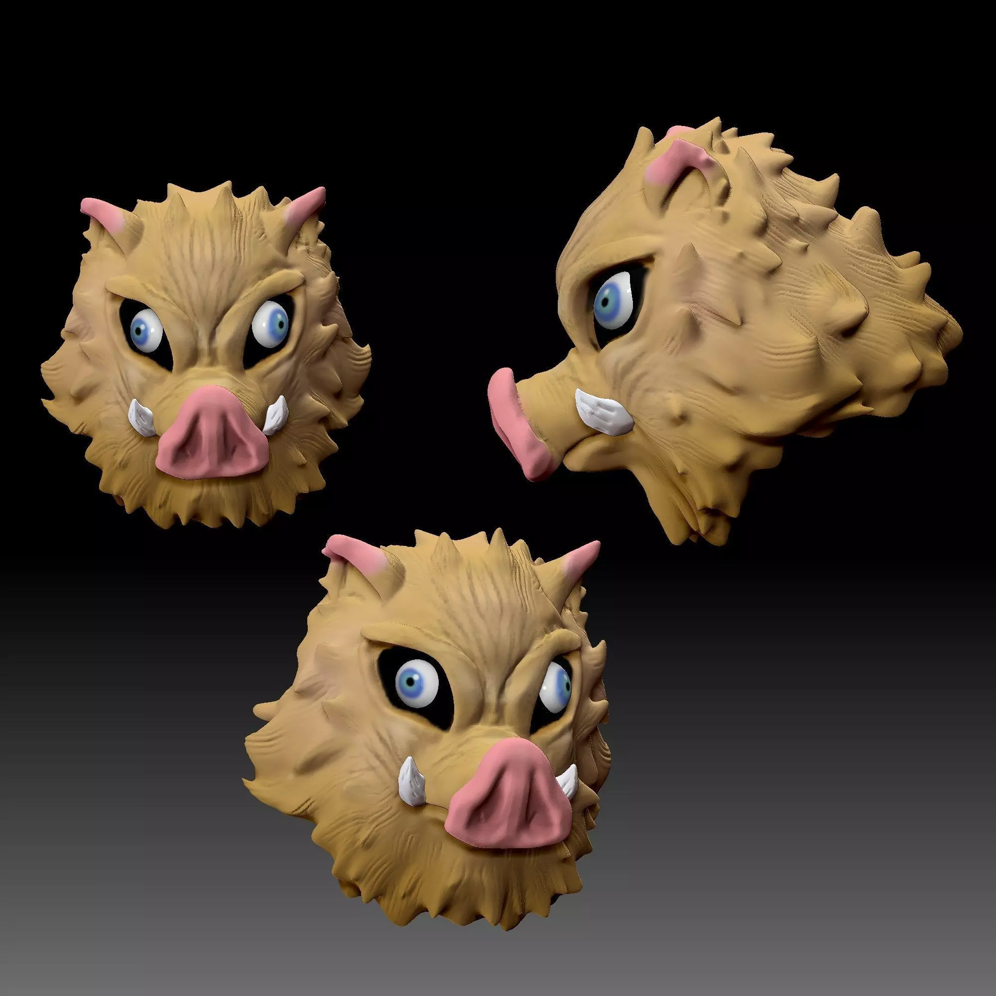 inosuke head 3D print model_0