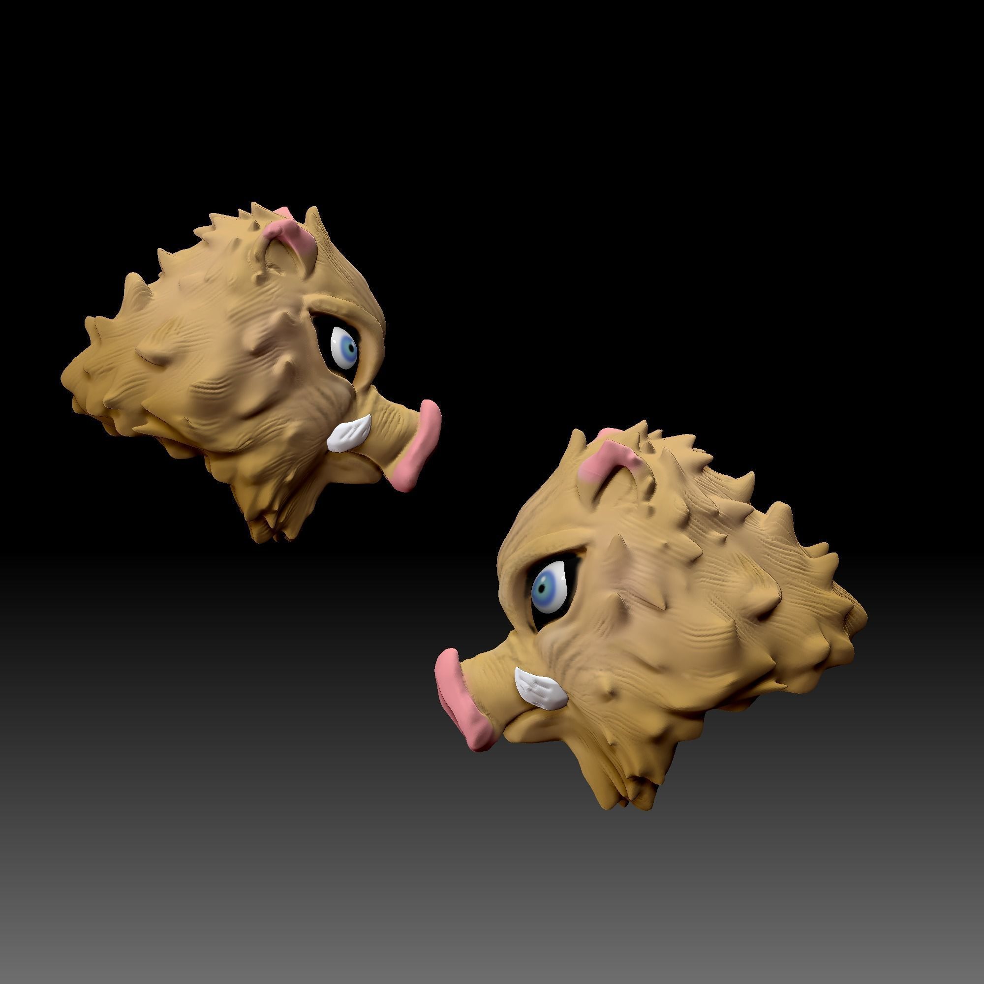 inosuke head 3D print model_3