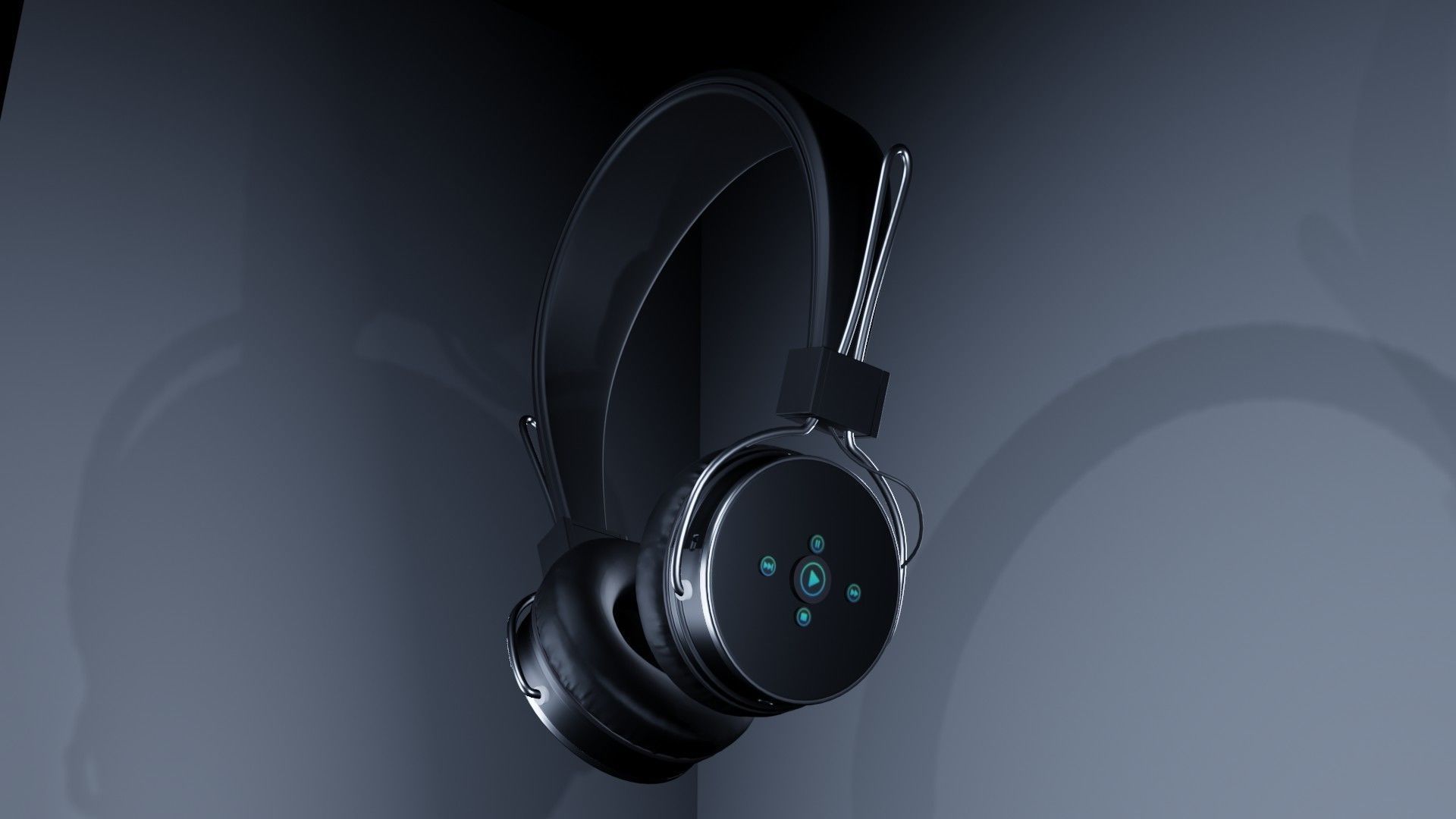 head phone 3D model_3