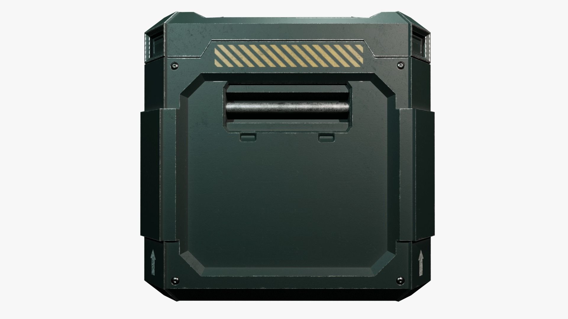 Sci-Fi Crate Low-poly 3D model_4