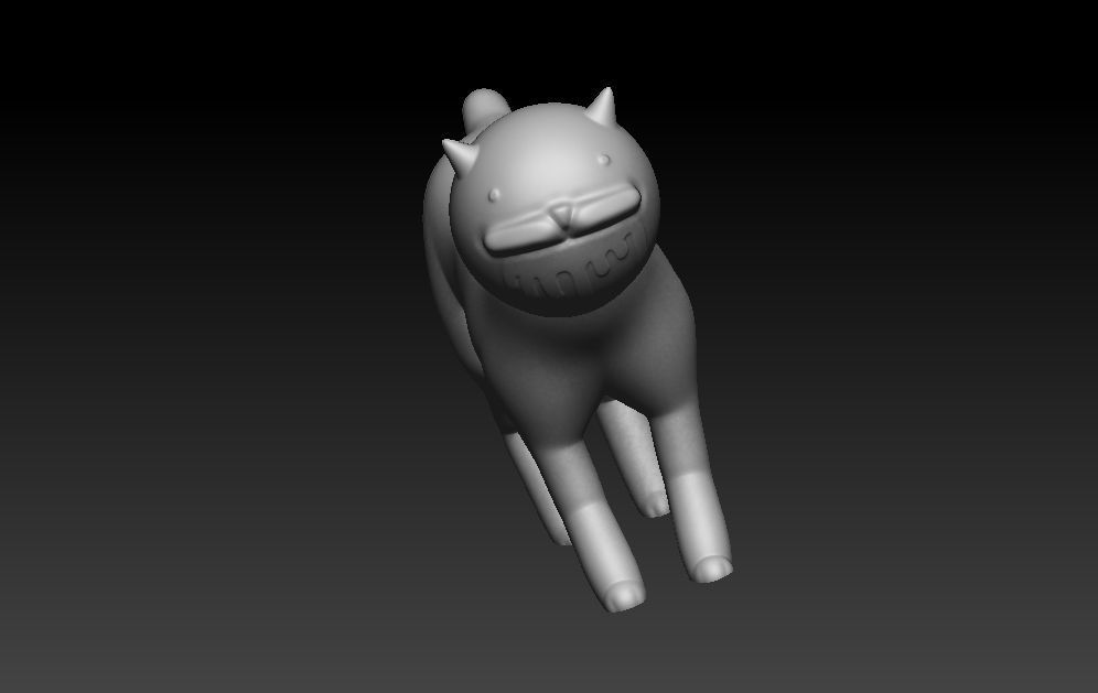 Dumb Cat 3D print model_5