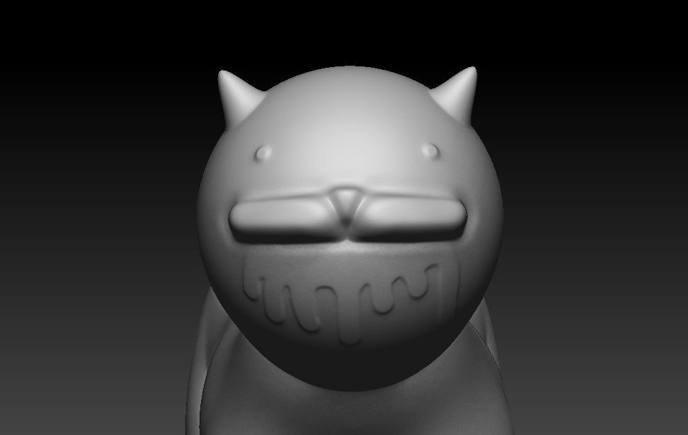 Dumb Cat 3D print model_6