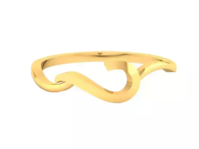 Women Plain Band Ring 3dm render detail 
