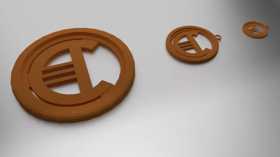 Glass Coaster Apollon and Pendant 3D print model_0