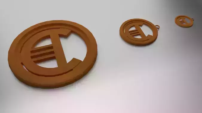 Glass Coaster Apollon and Pendant 3D print model
