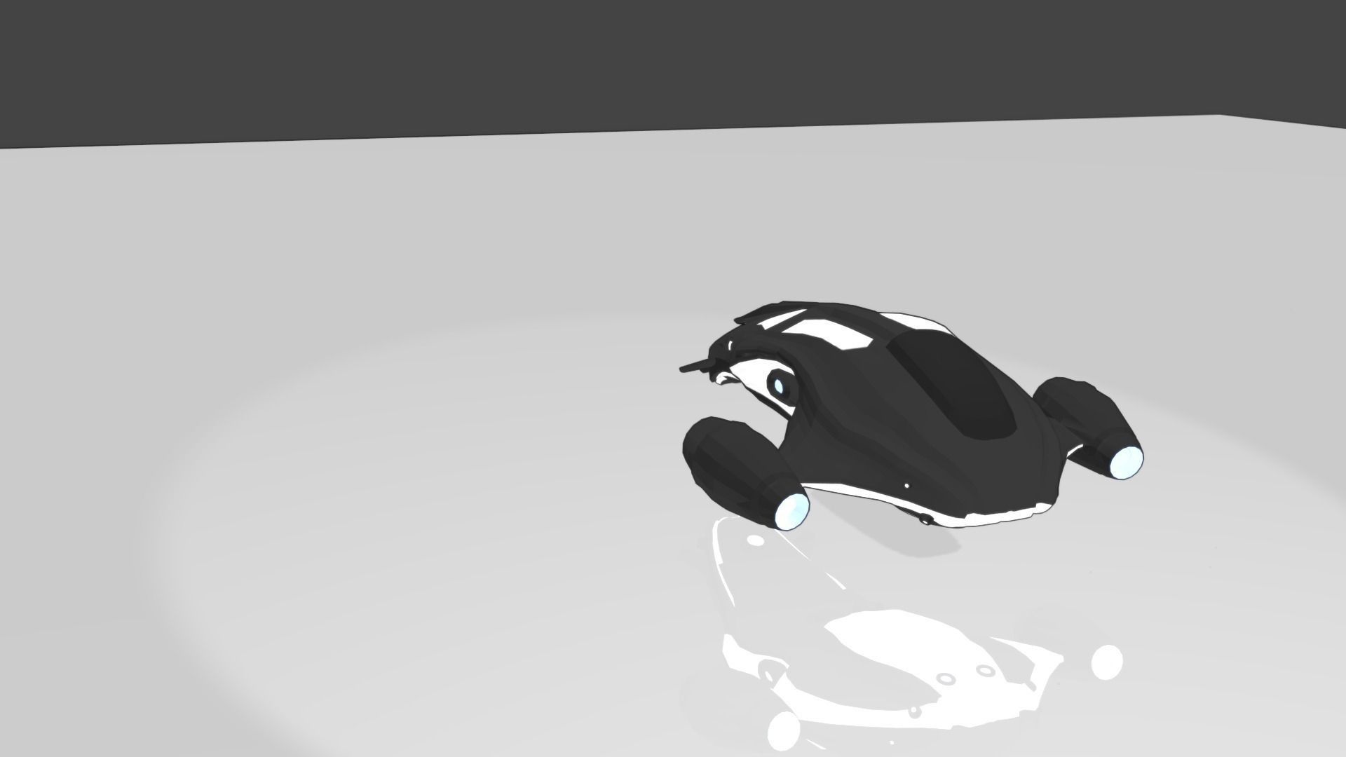 Sci-Fi SpaceShip Low-poly 3D model_2