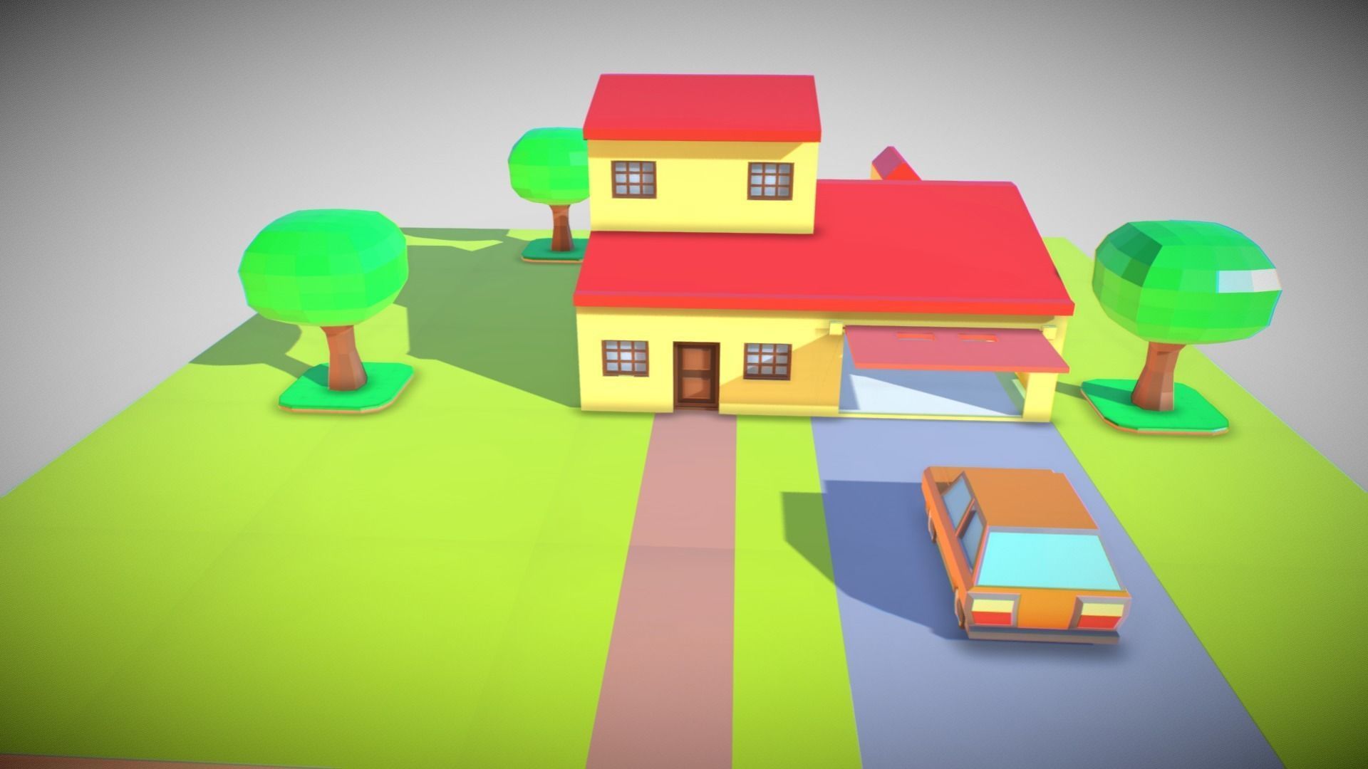 little toy house made with blocks Free 3D print model_6