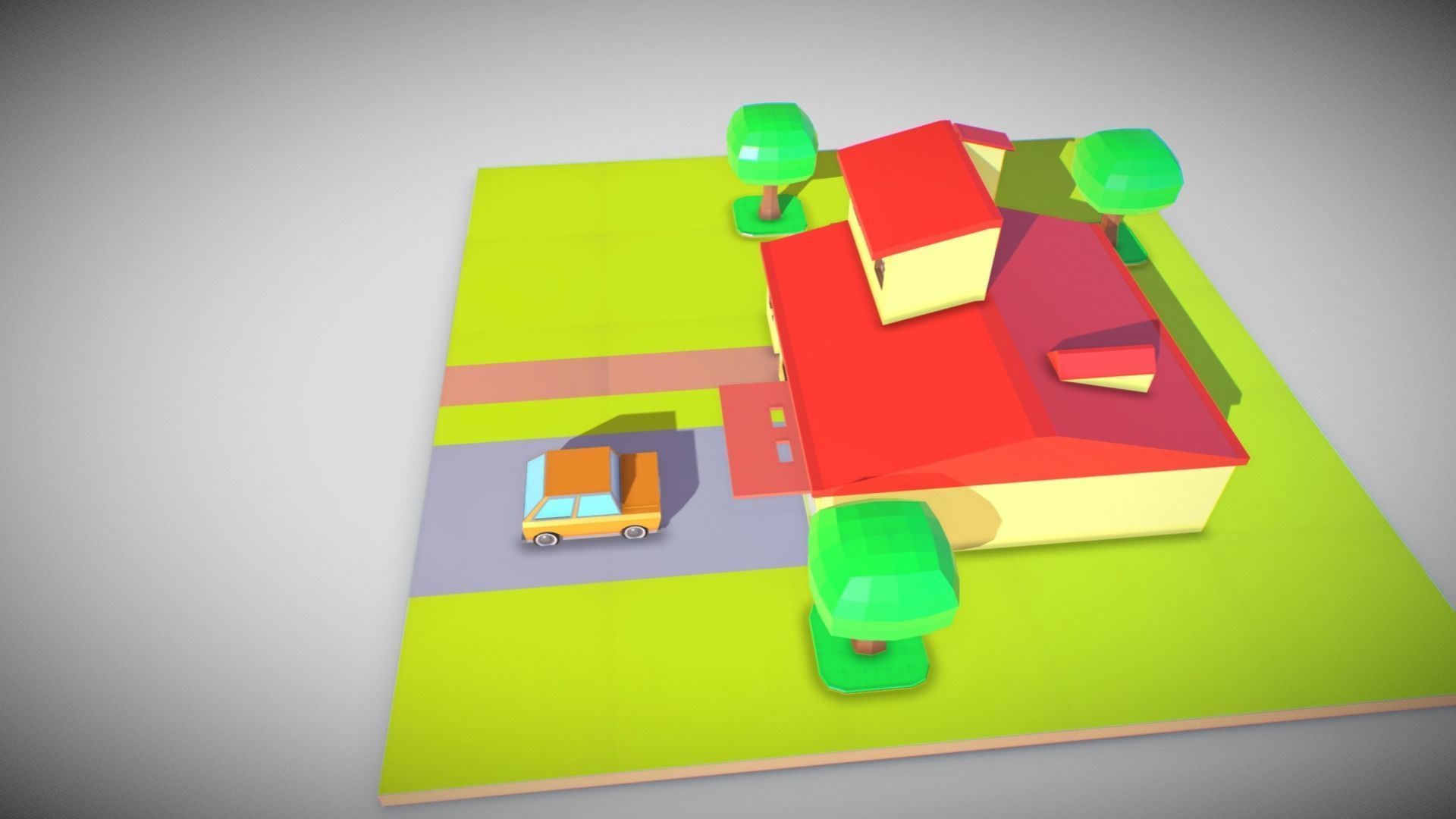 little toy house made with blocks Free 3D print model_4