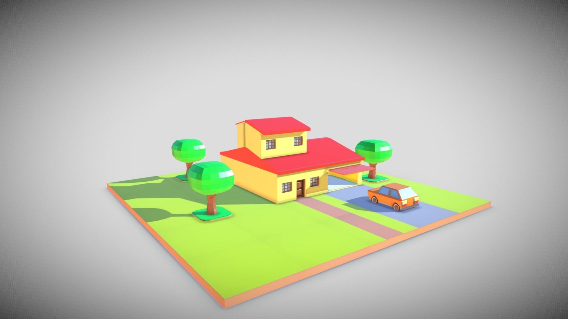 little toy house made with blocks Free 3D print model_2