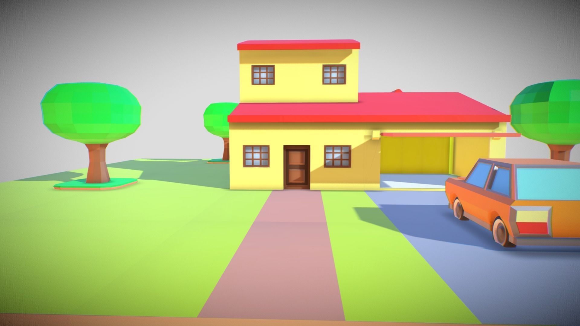 little toy house made with blocks Free 3D print model_7