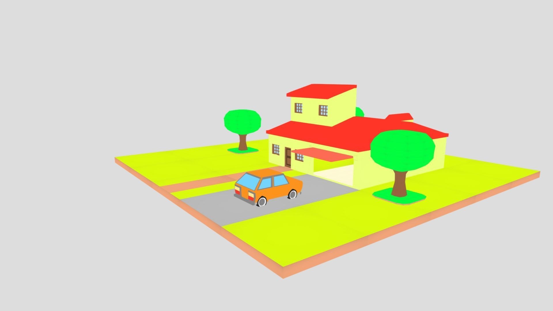 little toy house made with blocks Free 3D print model_9