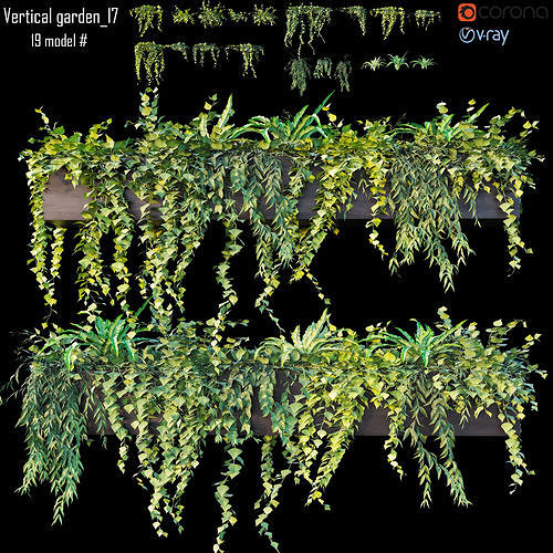 Vertical garden 17 3D model