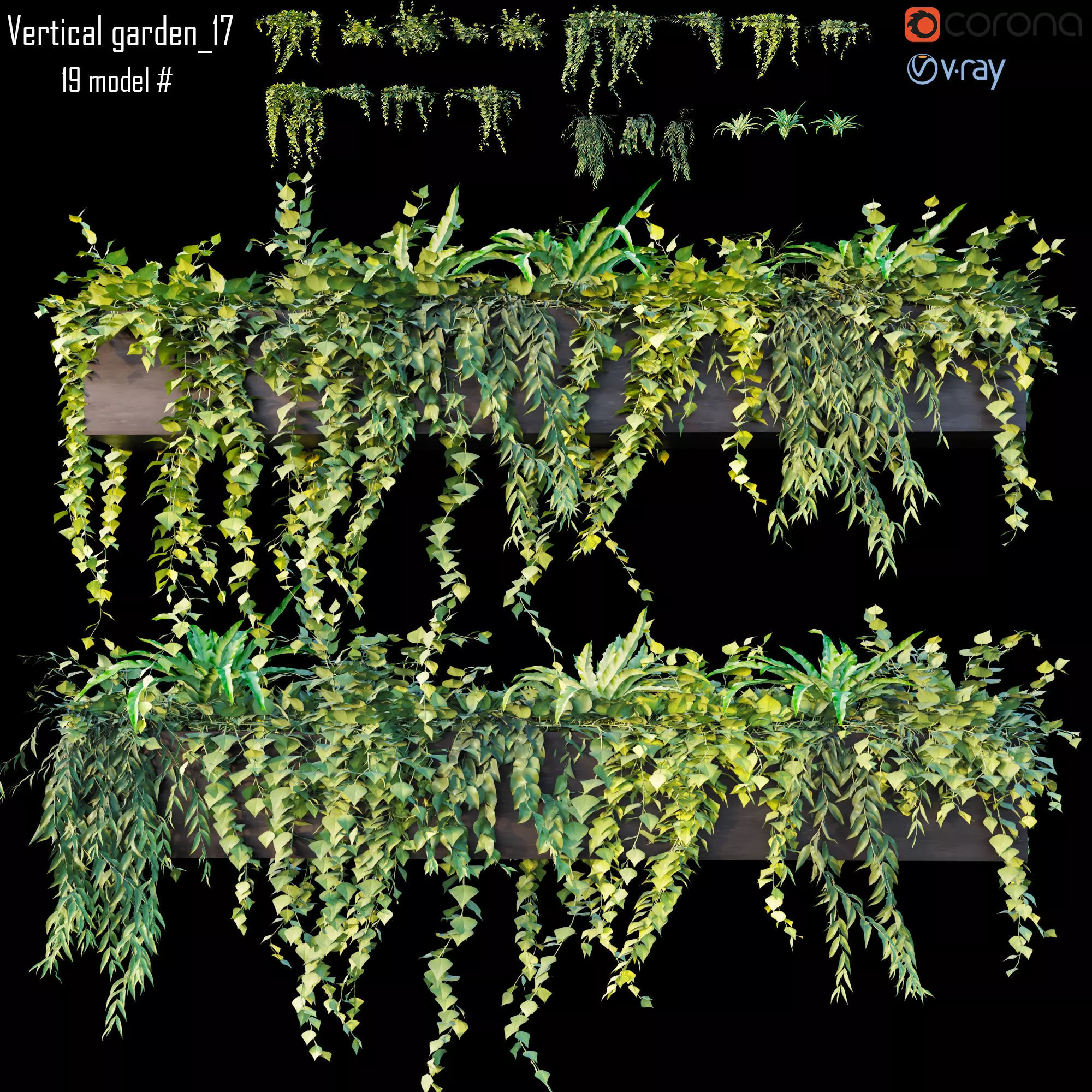 Vertical garden 17 3D model_0
