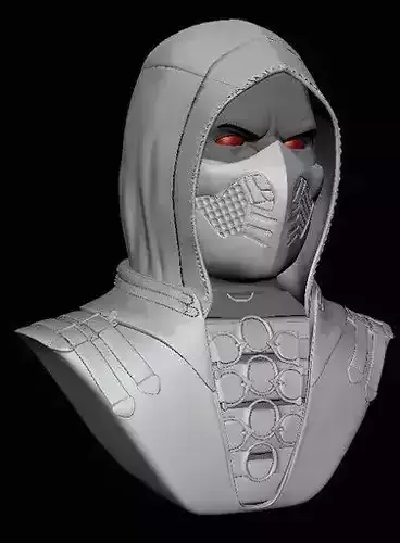 MORTAL KOMBAT SCORPION 3D MODEL 3 D PRINT
