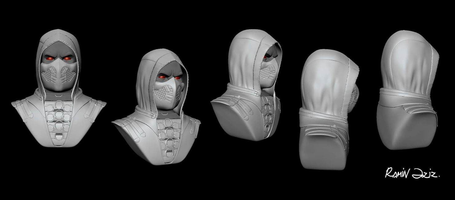 MORTAL KOMBAT SCORPION 3D MODEL 3 D PRINT 3D model_4