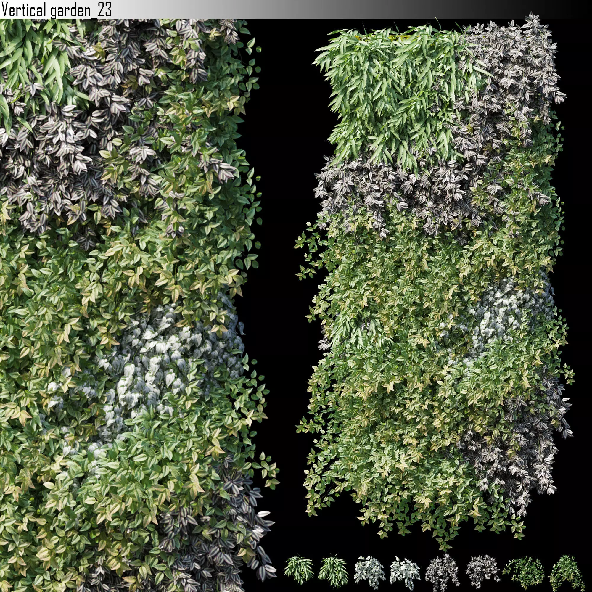 Vertical garden 23 3D model_0