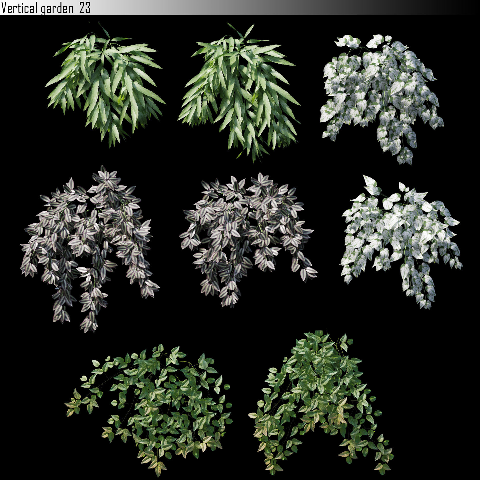 Vertical garden 23 3D model_1