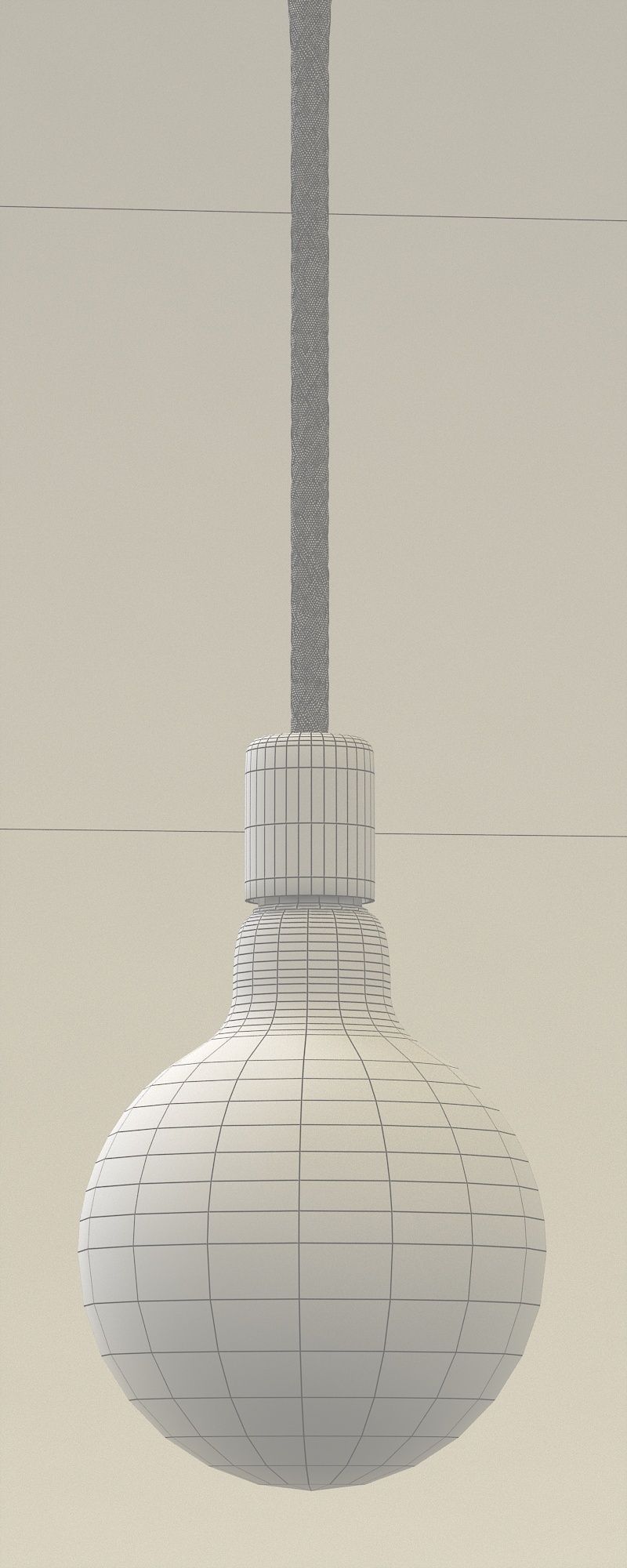 vintage christmas light 3D model_1