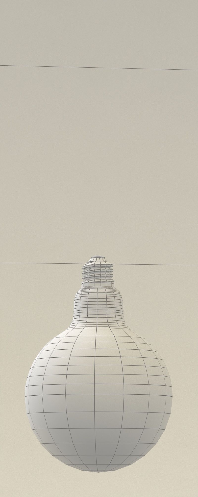 vintage christmas light 3D model_2