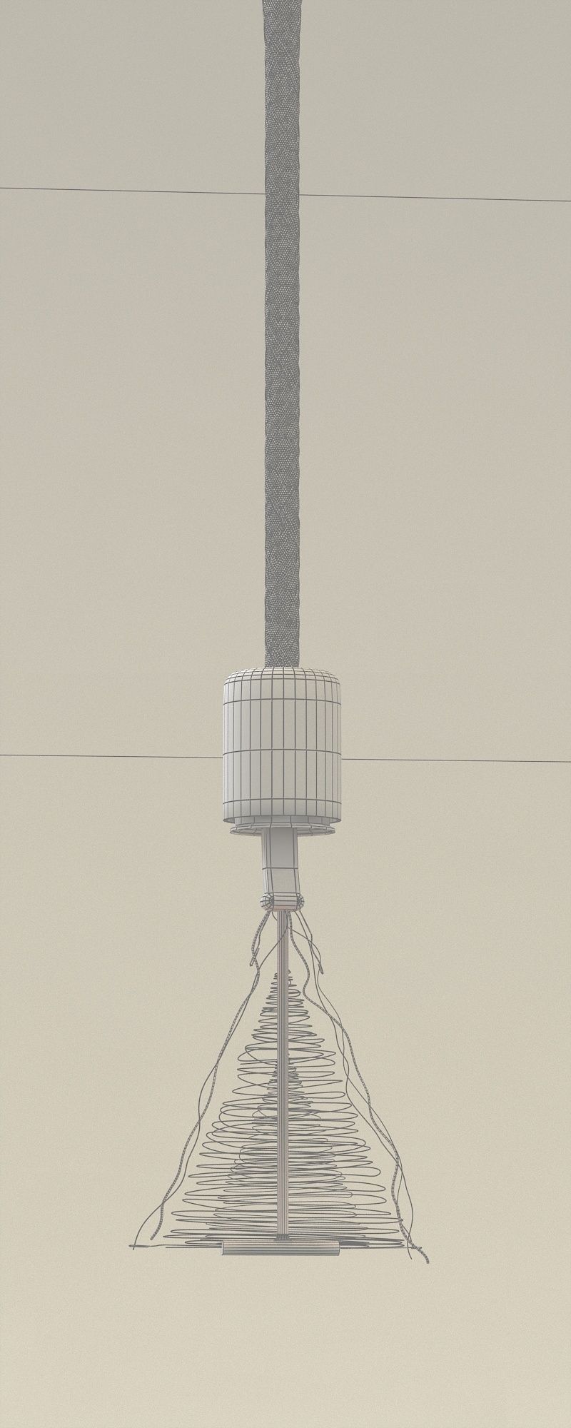 vintage christmas light 3D model_4