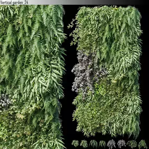Vertical garden 24 3D model