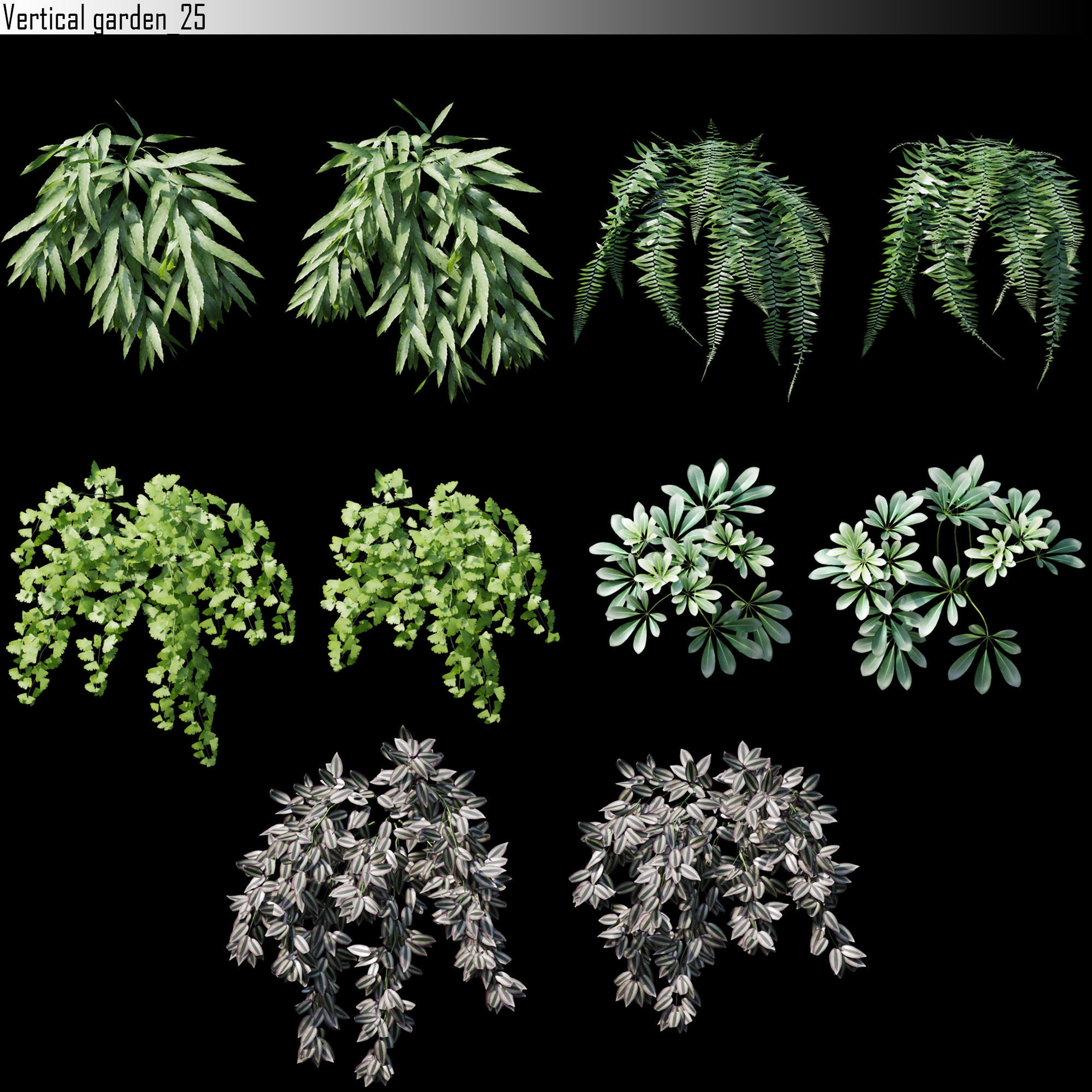 Vertical garden 25 3D model_1