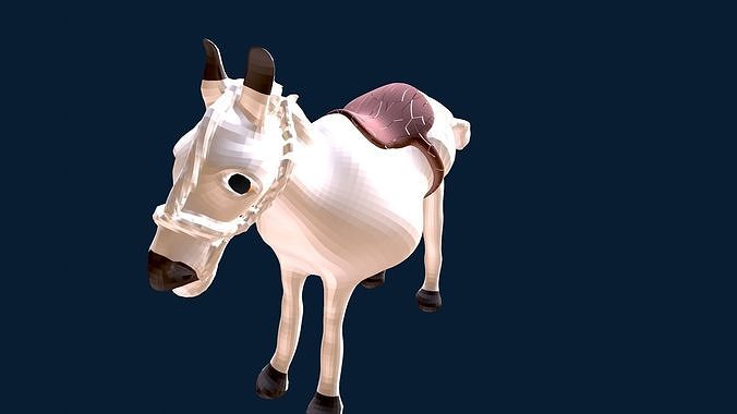 Horse 3d Model Low-Poly Low-poly 3D model