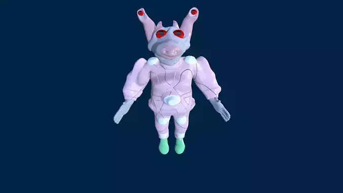 3d Alien Future Model