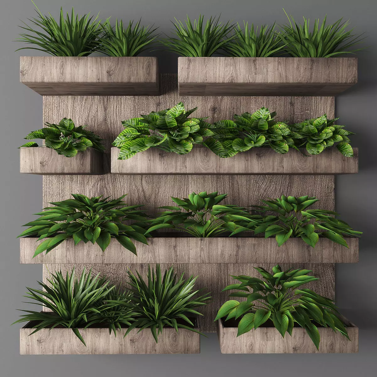 Vertical garden 32 3D model_0