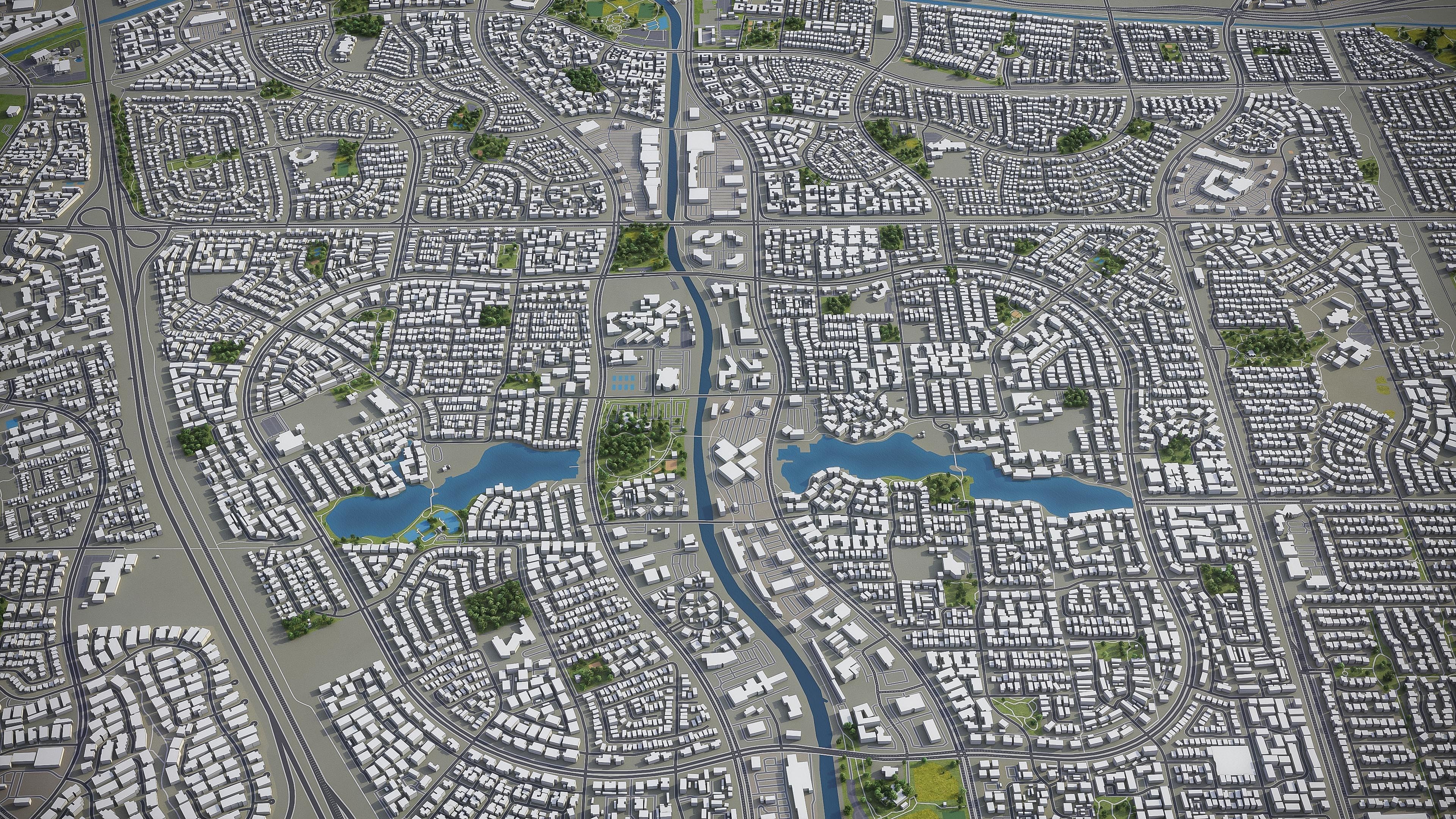 Irvine  Low-poly 3D model_3