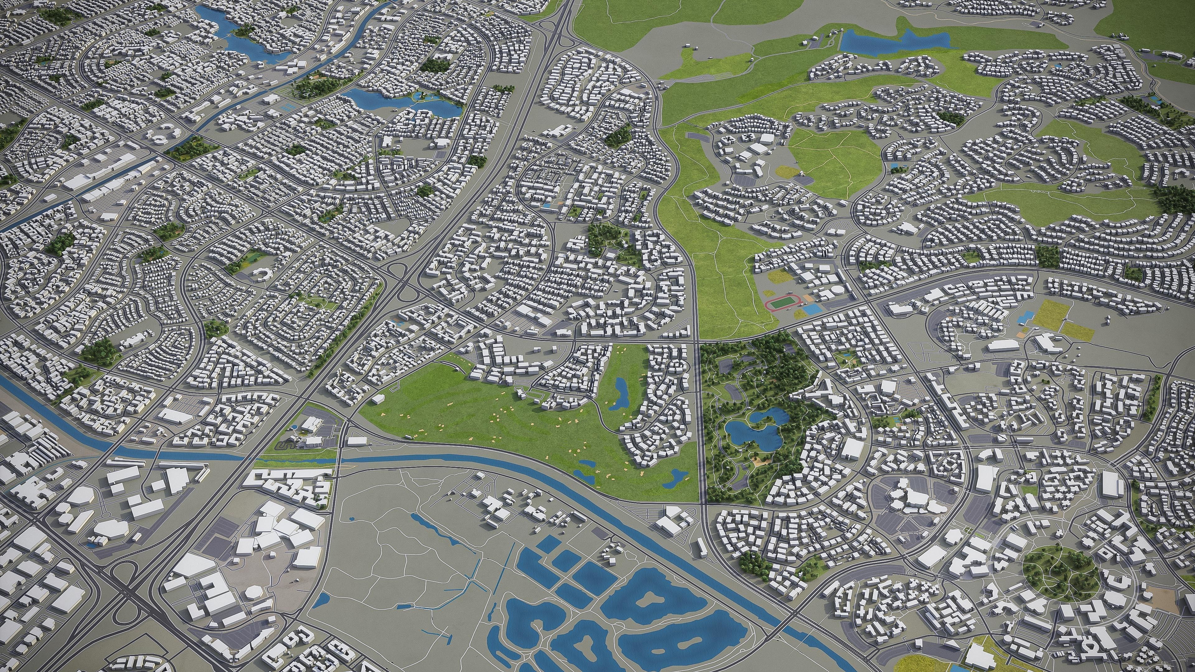 Irvine  Low-poly 3D model_5