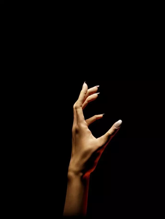 Female Hand Low-poly 3D model_0