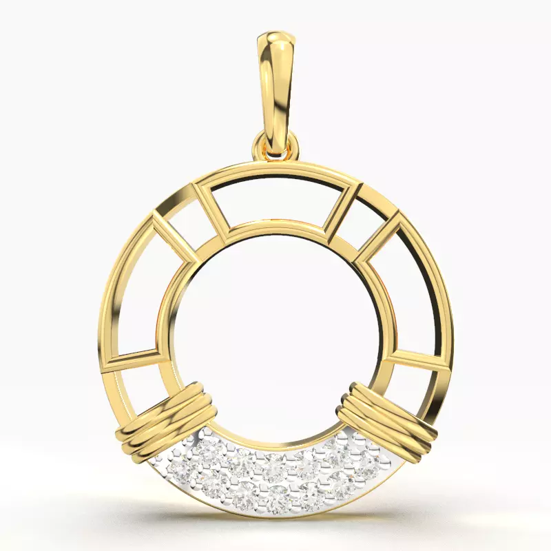 SHAKRA DIAMOND PENDANT 3D print model