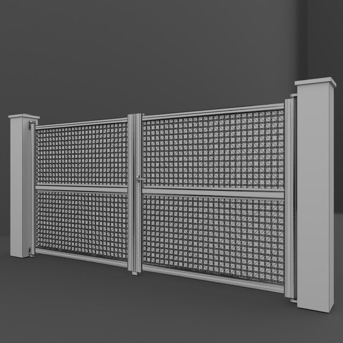 Outdoor Gate 3D model_10