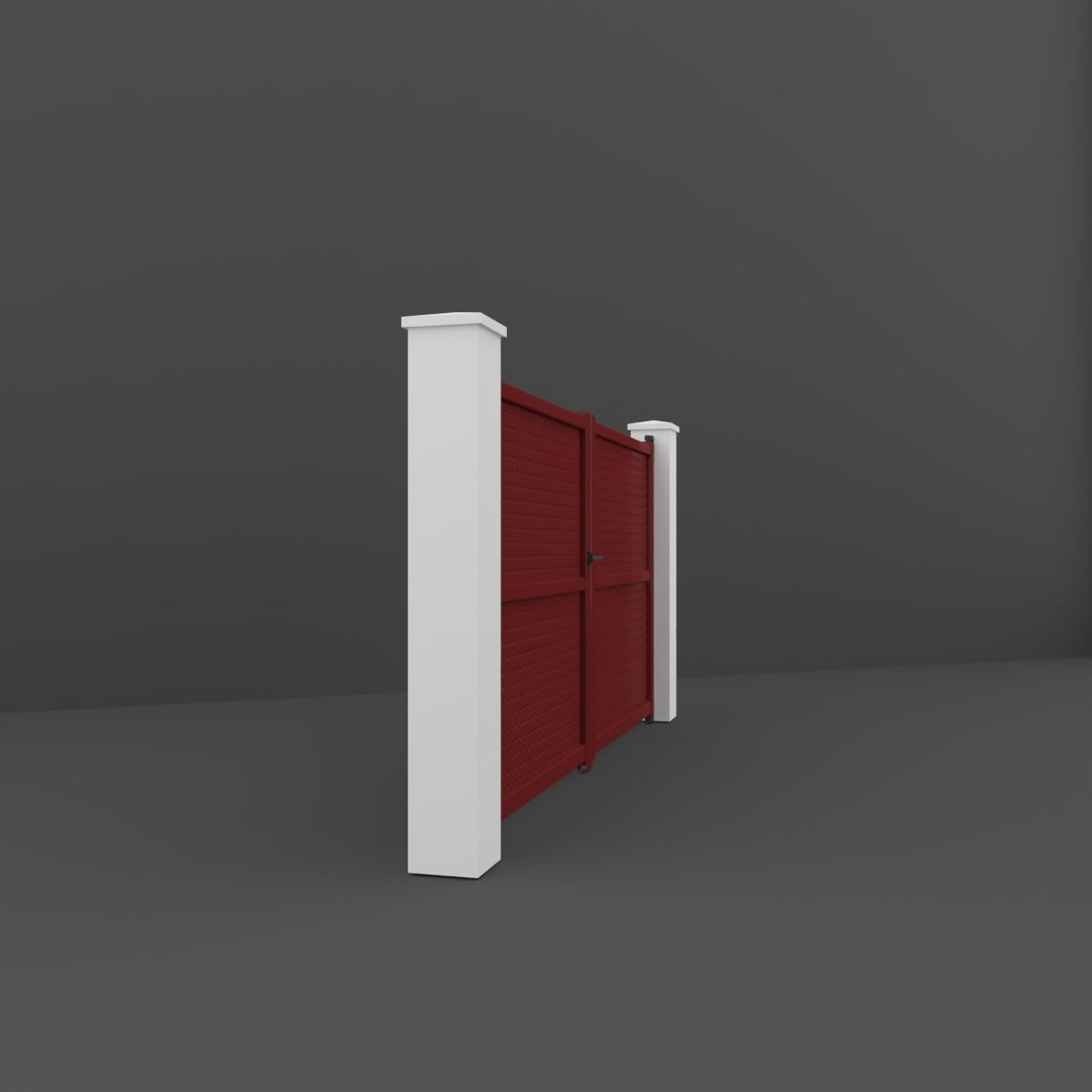 Outdoor Gate 3D model_3