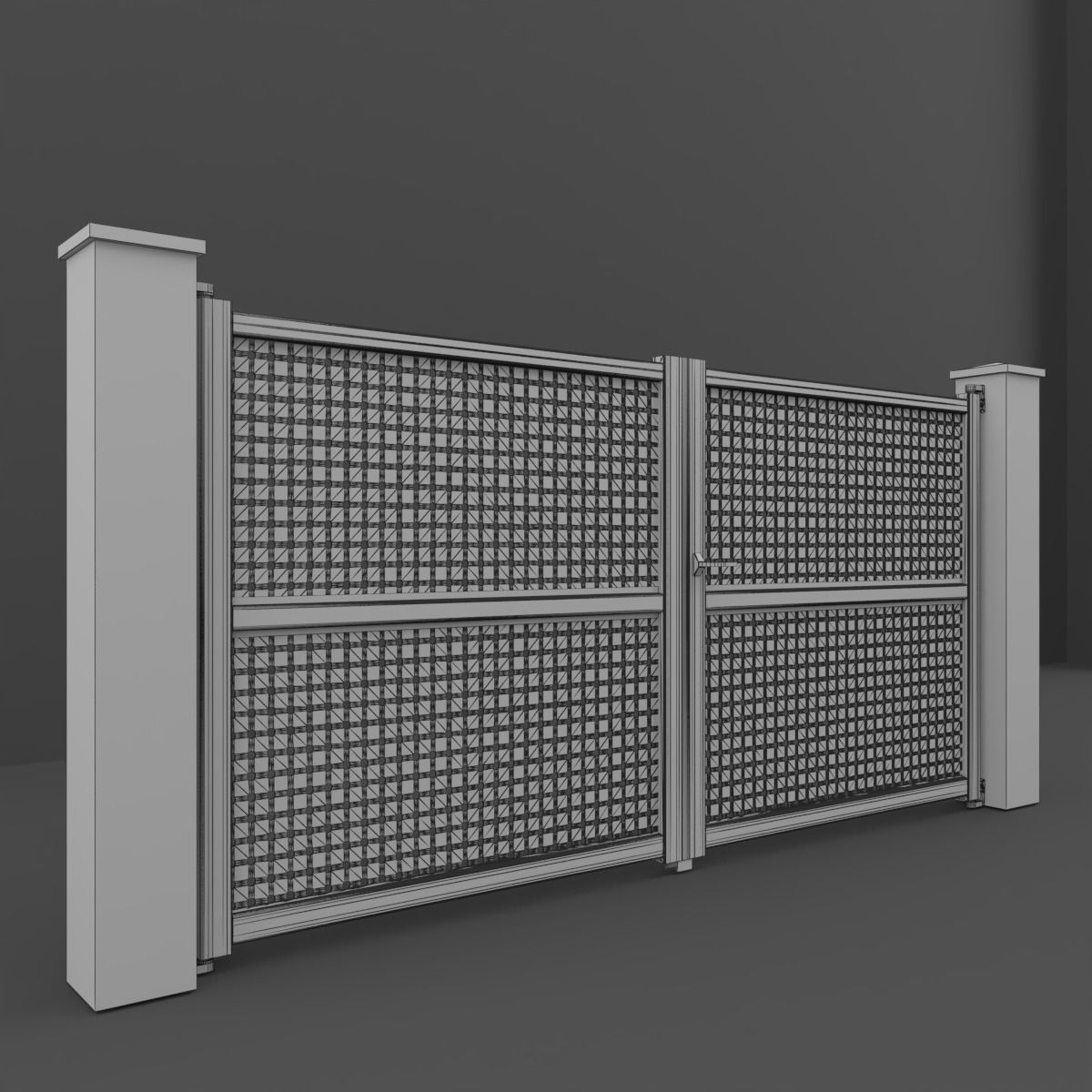 Outdoor Gate 3D model_9