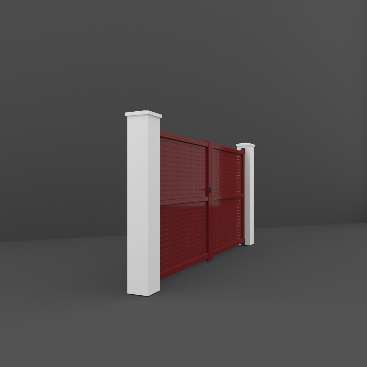 Outdoor Gate 3D model_2