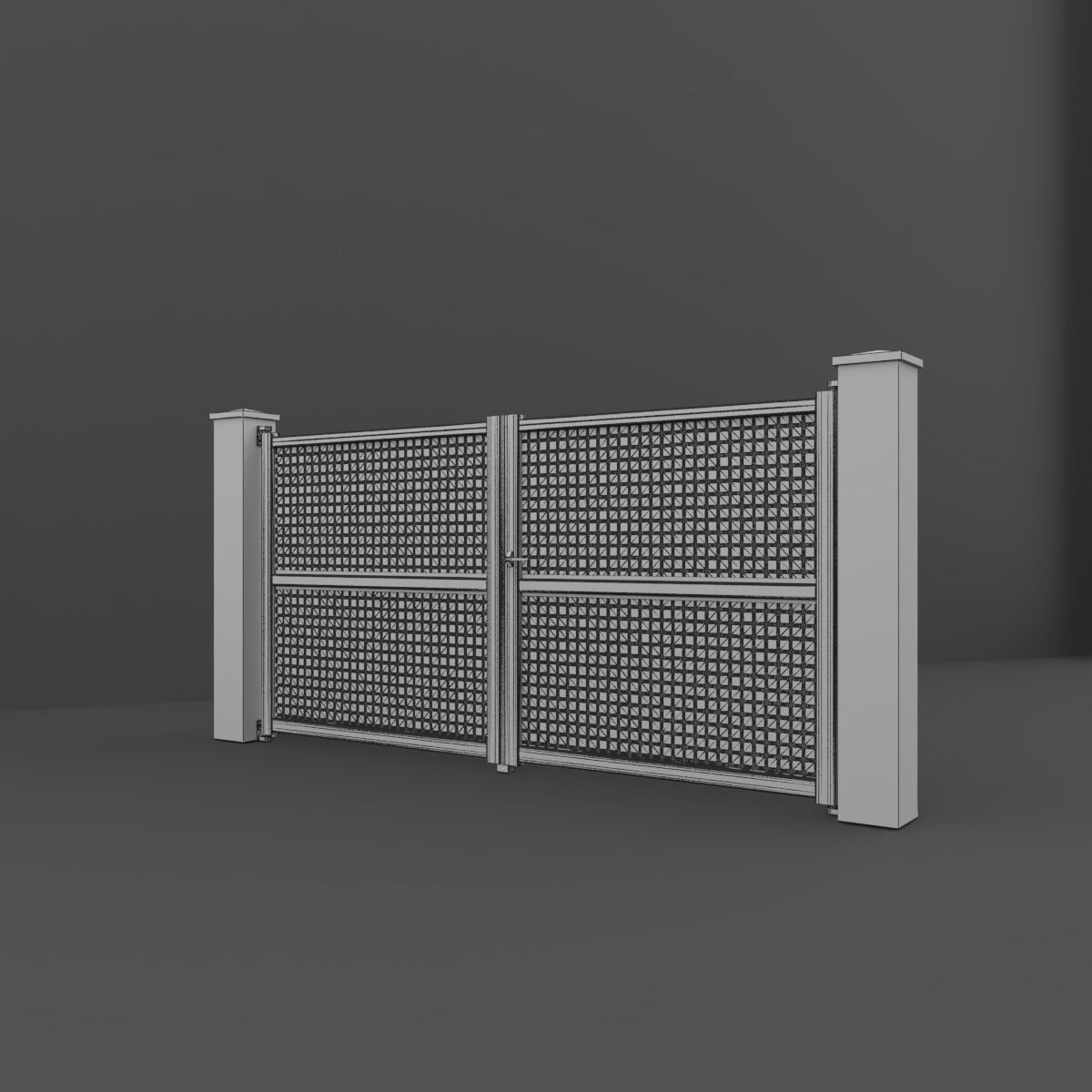 Outdoor Gate 3D model_7