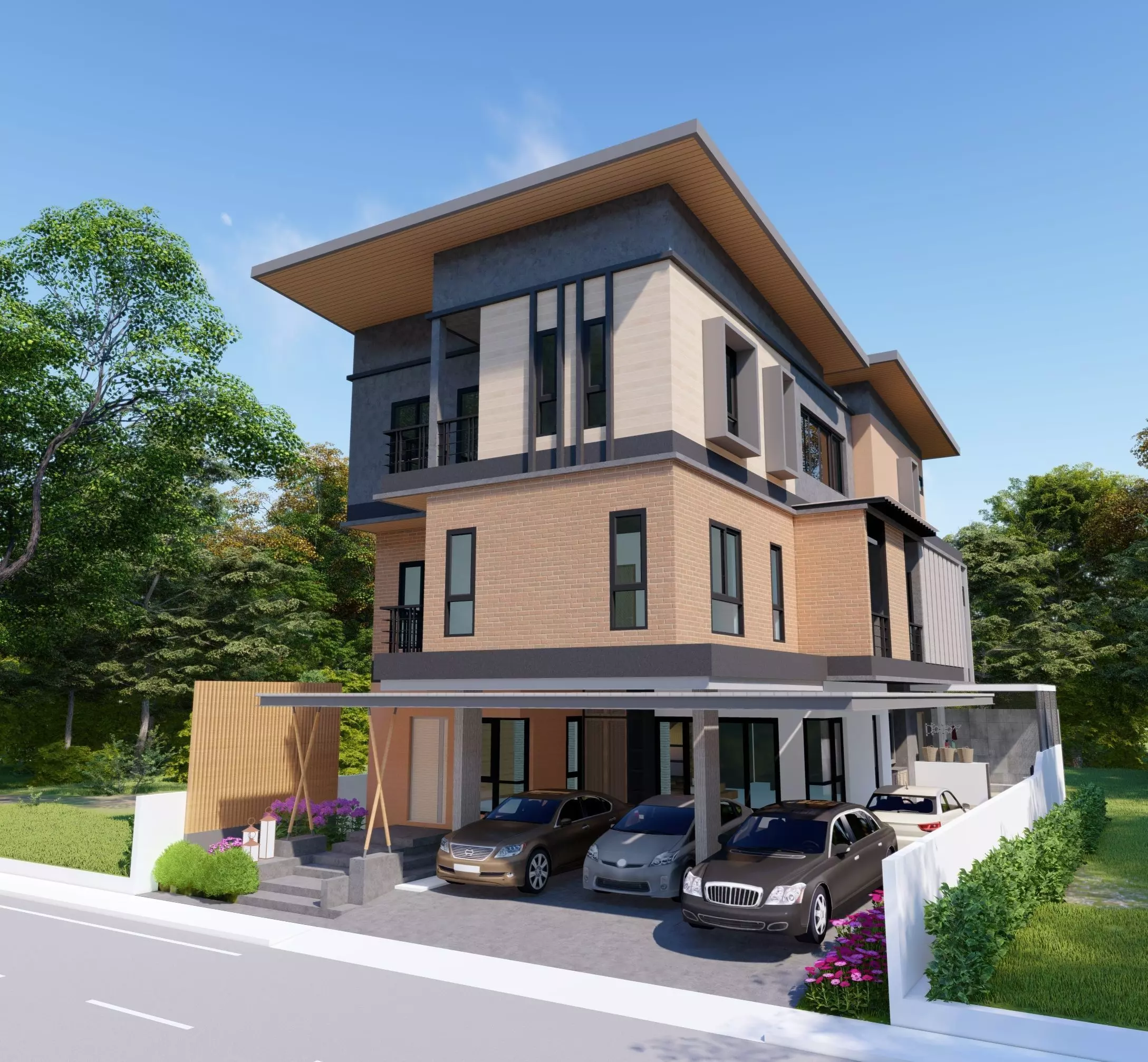 3rd Step Housing For 1 Family with Simple Structure Analysis 3D model_0