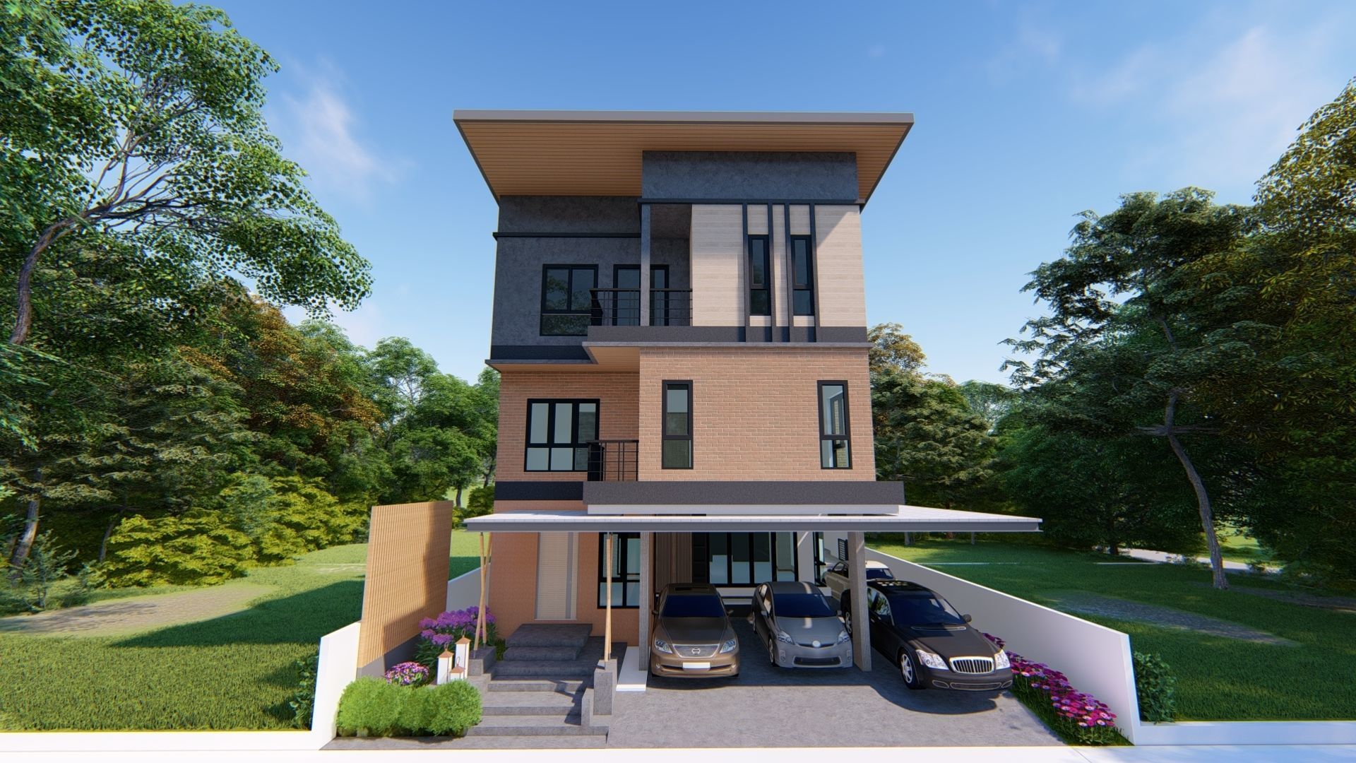 3rd Step Housing For 1 Family with Simple Structure Analysis 3D model_1