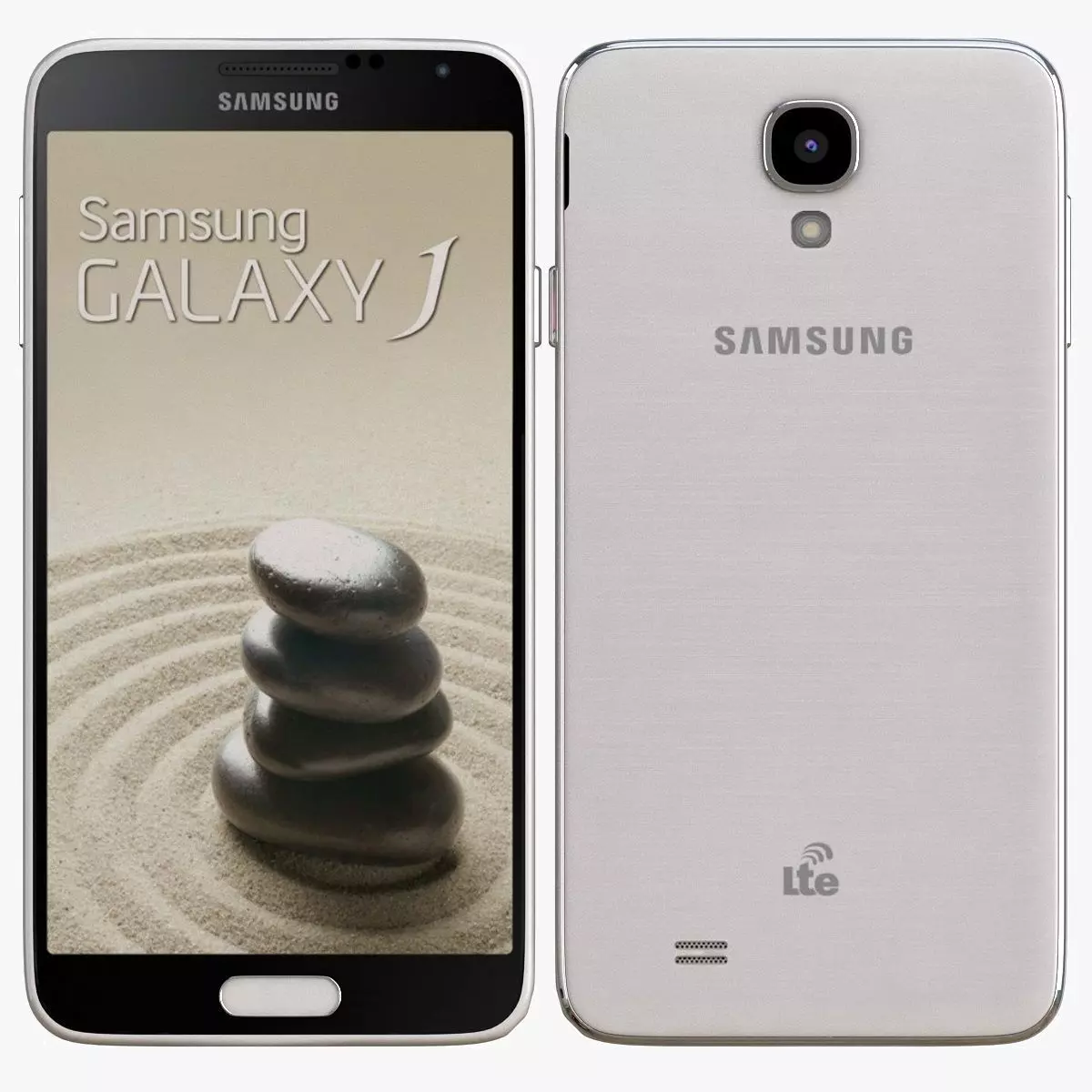 Samsung galaxy j White 3D model_0