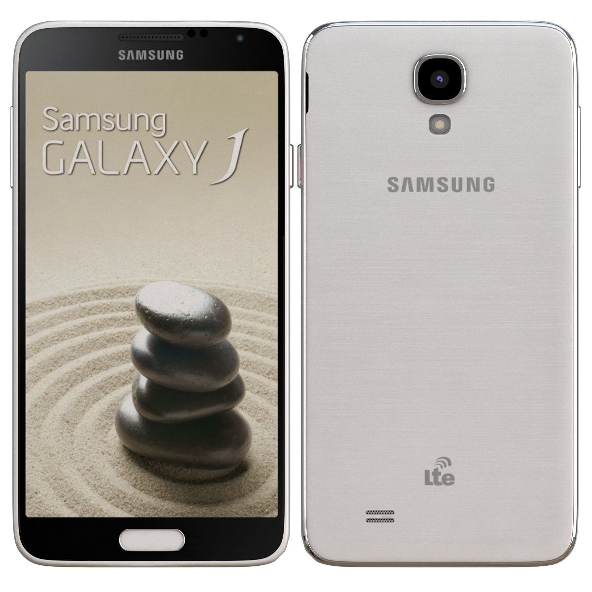Samsung galaxy j White 3D model_1
