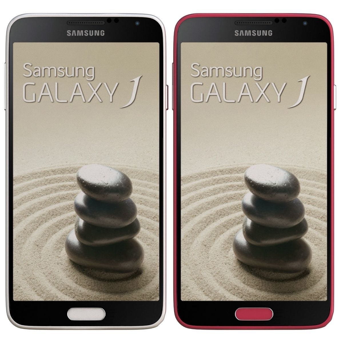 Samsung Galaxy J all color 3D model_1