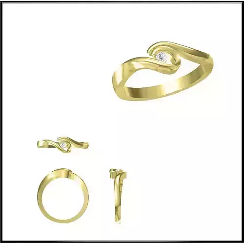 JCD Format Vintage solitaire rings jewelry cad programs