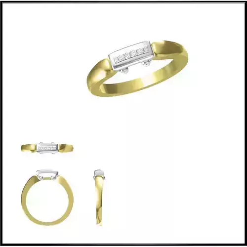 JCD Format Vintage solitaire rings jewelcad